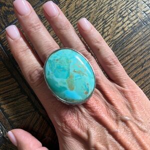🎉💕Barse Sterling Silver and Turquoise Statement Ring